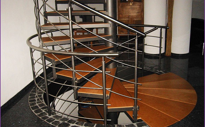 Wendeltreppe gestaltet Räume